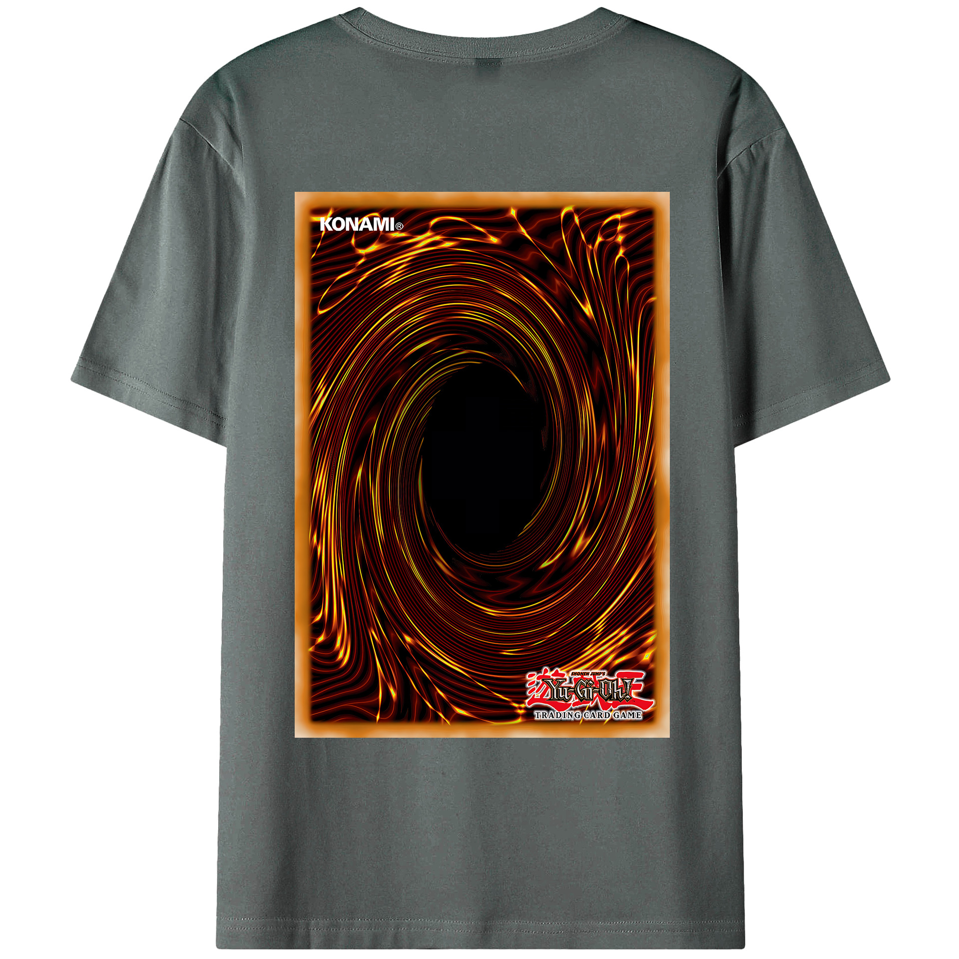 （画像用） 遊☆戯☆王 Yu-Gi-Oh! 綿100％ メンズ半袖Tシャツ（バックプリント） 通気性